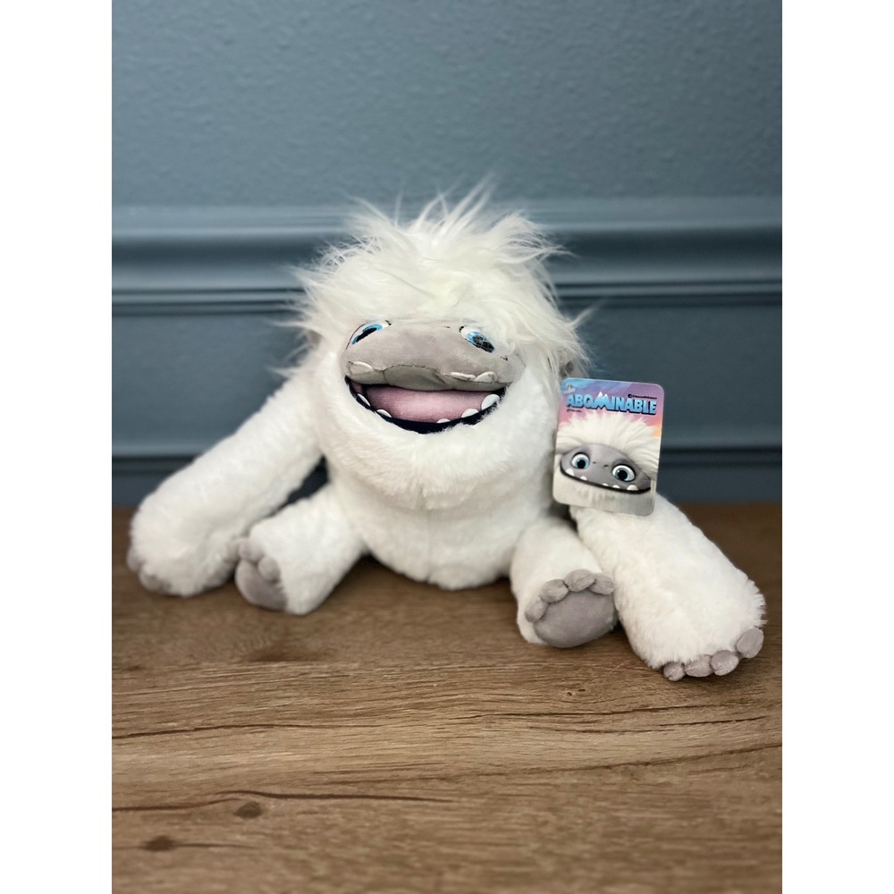 DreamWorks Abominable Everest Yeti Plush Stuffed Animal White Shaggy Toy NWT